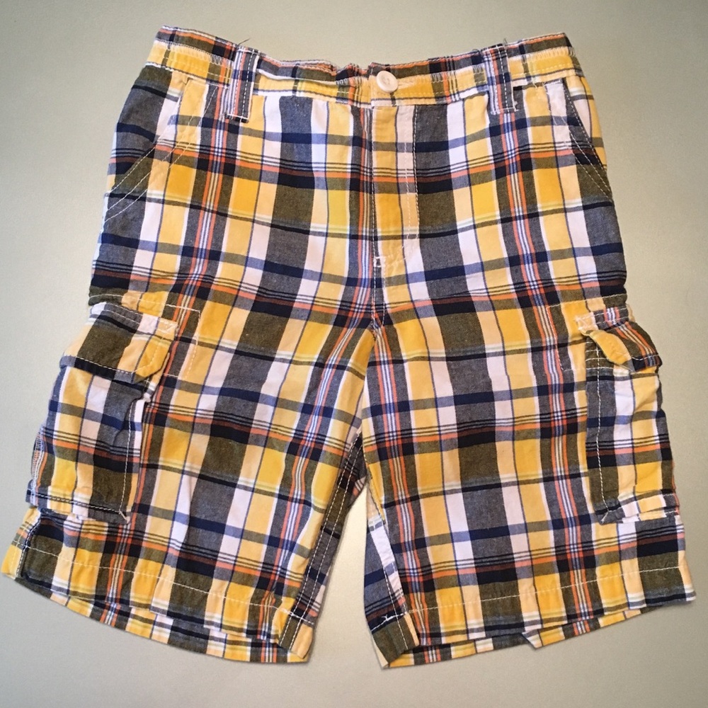 greendog Madras Plaid Cargo Shorts (Pull-On)